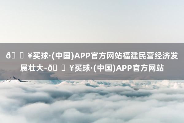 🔥买球·(中国)APP官方网站福建民营经济发展壮大-🔥买球·(中国)APP官方网站