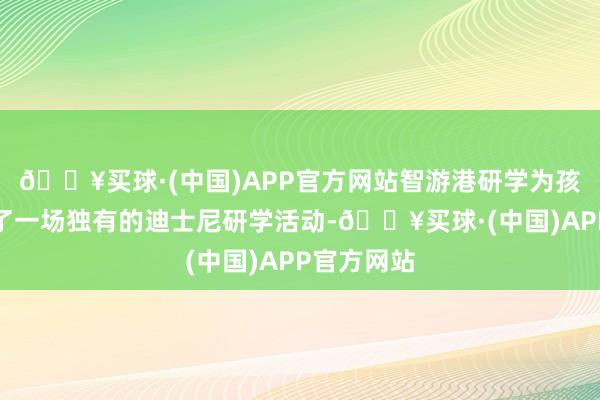 🔥买球·(中国)APP官方网站智游港研学为孩子们定制了一场独有的迪士尼研学活动-🔥买球·(中国)APP官方网站