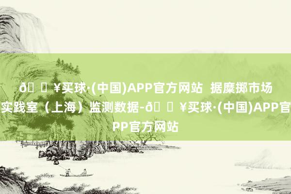 🔥买球·(中国)APP官方网站  　　据糜掷市场大数据实践室（上海）监测数据-🔥买球·(中国)APP官方网站