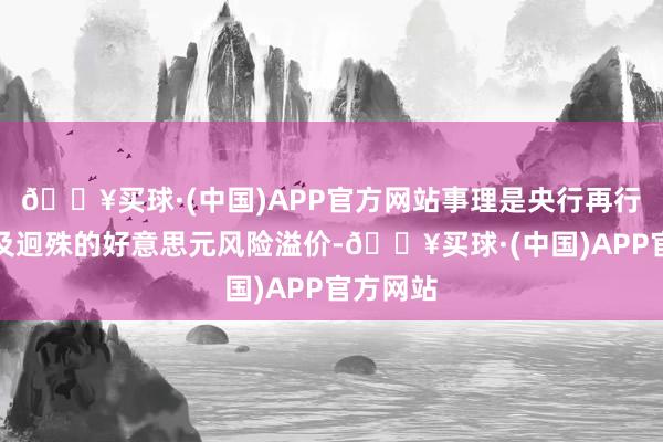 🔥买球·(中国)APP官方网站事理是央行再行订价以及迥殊的好意思元风险溢价-🔥买球·(中国)APP官方网站